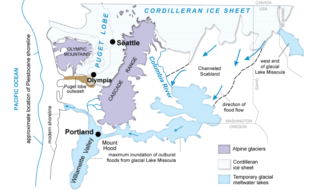 Cordilleran Ice Sheet Image for Exploring the Link Between Geology and Soil Composition 